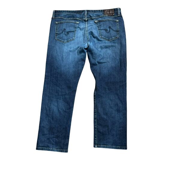 ADRIANO GOLDSCHMIED Men's 40x32 Graduate Tailored Leg Dark Wash‎ Blue Jeans AG - Picture 2 of 11